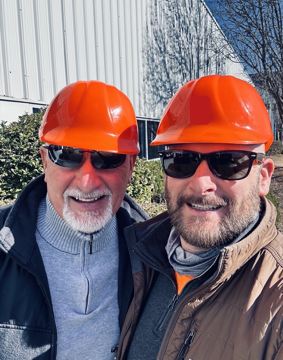 Ray and Justin Land onsite, defending the value of a claim